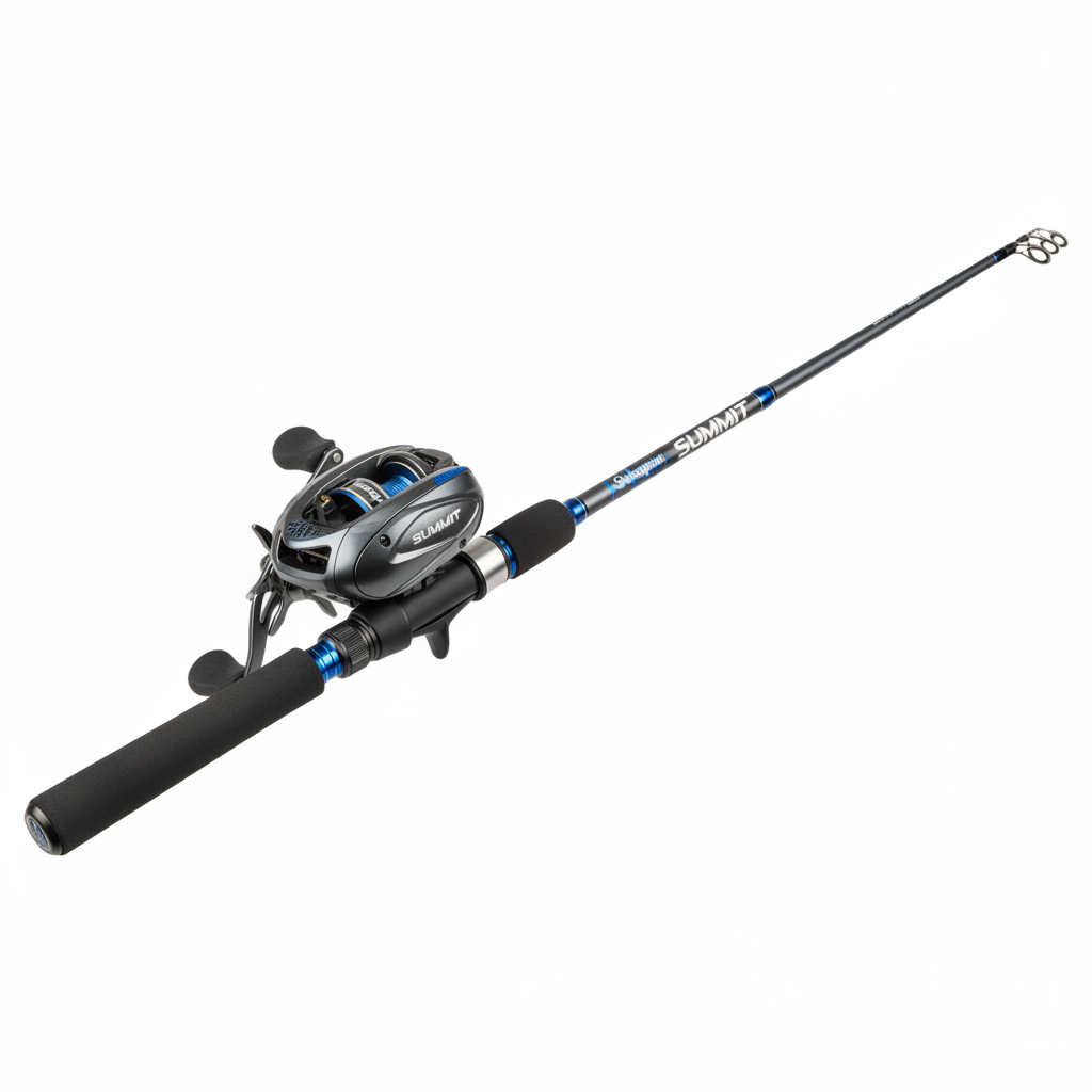 baitcasting combos right handed Shakespeare Summit Baitcast Rod & Reel Combo – 7' Medium Heavy, Right Hand – thereelrod.store